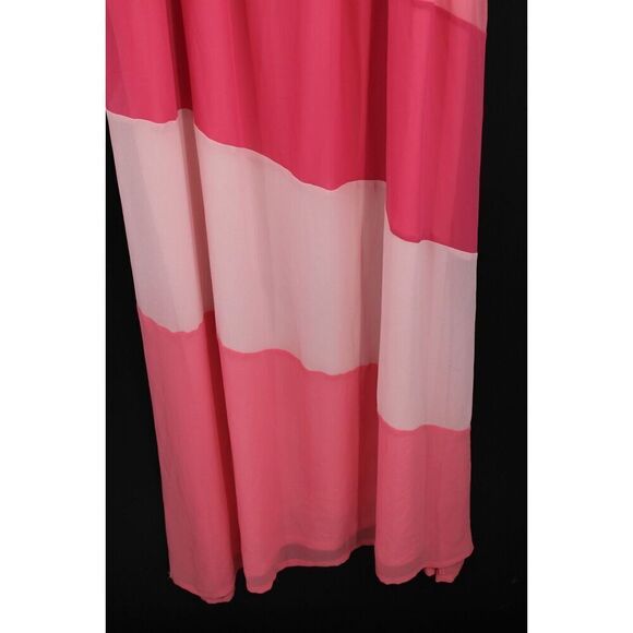 Torrid Tiered Shear Lined Maxi Dress Shades of Pink Plus Size Women's 2 2X - Picture 4 of 9